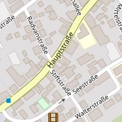 Restaurant auf Karte