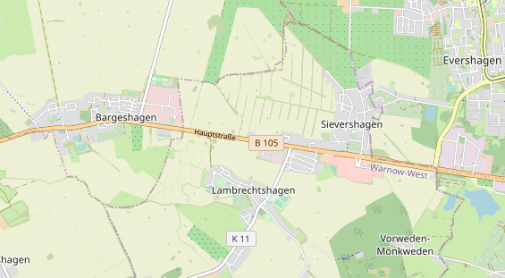 Restaurant auf Karte