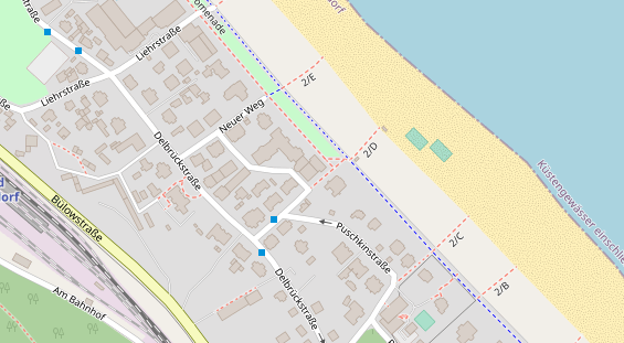 Restaurant auf Karte