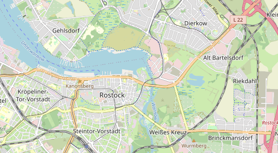 Restaurant auf Karte