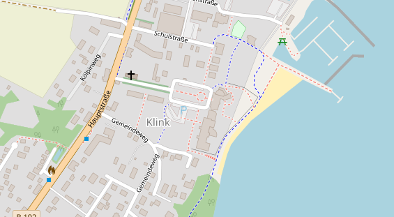 Restaurant auf Karte