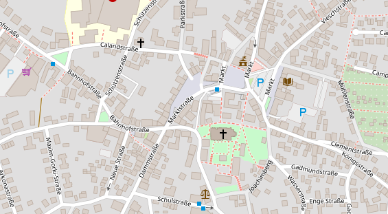 Restaurant auf Karte