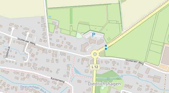 Restaurant auf Karte