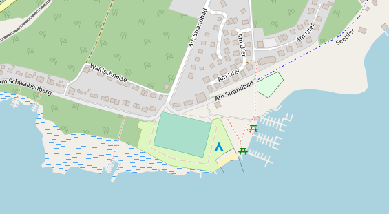 Restaurant auf Karte