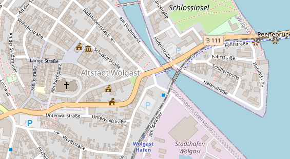 Restaurant auf Karte