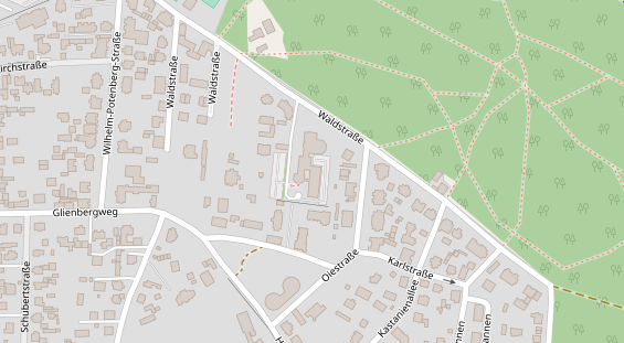 Restaurant auf Karte