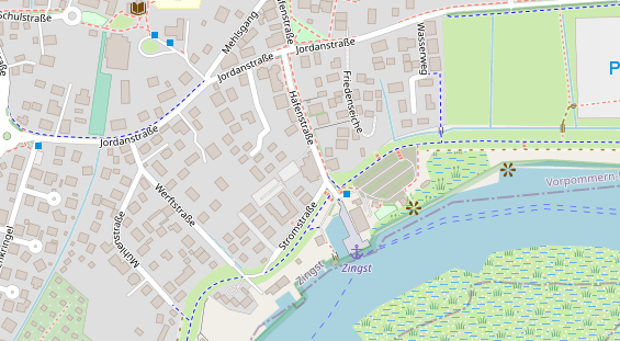 Restaurant auf Karte