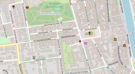 Restaurant auf Karte