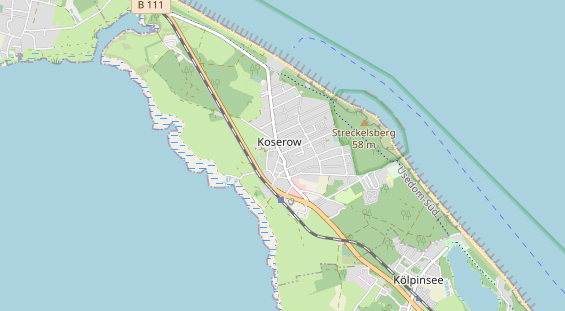 Restaurant auf Karte