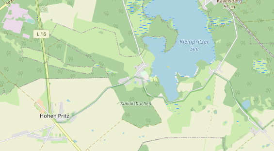 Restaurant auf Karte