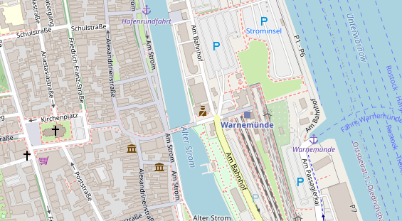 Restaurant auf Karte