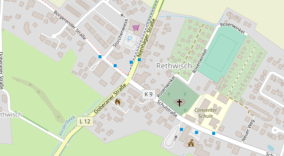 Restaurant auf Karte