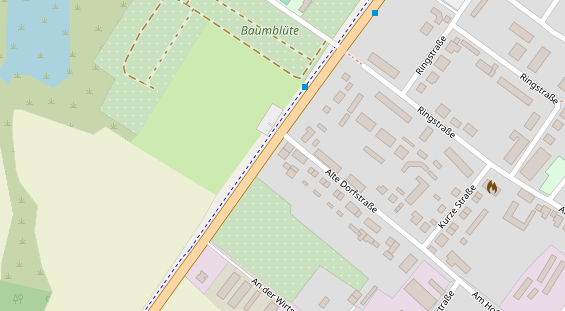 Restaurant auf Karte