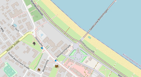 Restaurant auf Karte