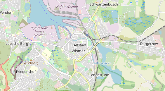 Restaurant auf Karte