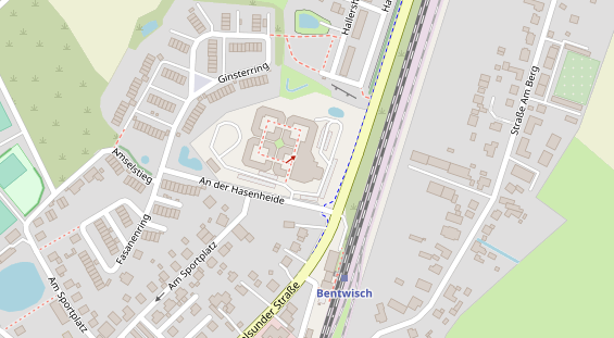 Restaurant auf Karte