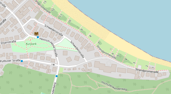 Restaurant auf Karte