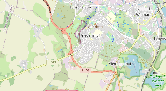 Restaurant auf Karte