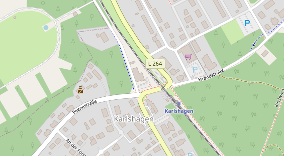 Restaurant auf Karte