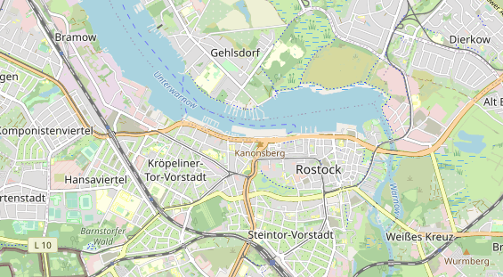 Restaurant auf Karte