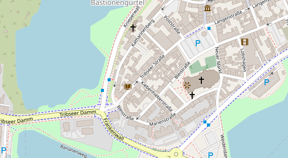 Restaurant auf Karte