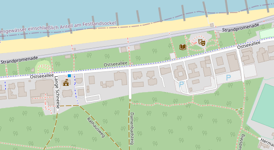 Restaurant auf Karte