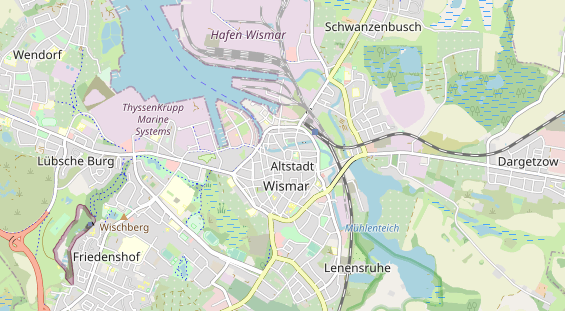 Restaurant auf Karte