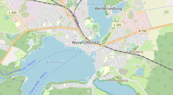 Restaurant auf Karte