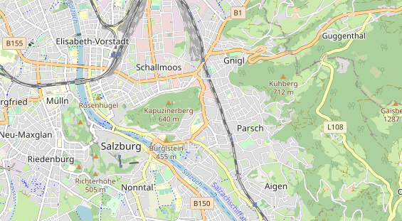 Restaurant auf Karte