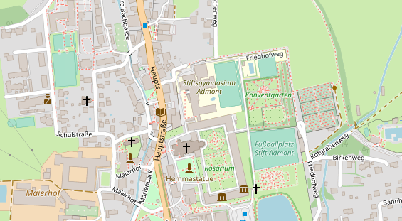 Restaurant auf Karte