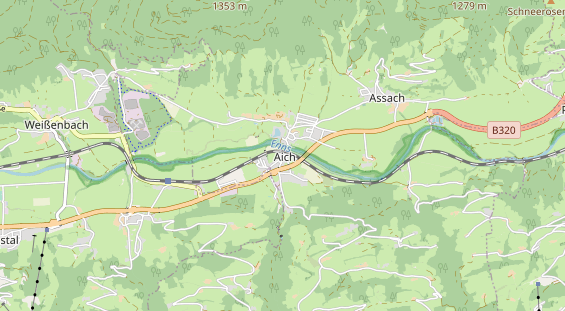 Restaurant auf Karte