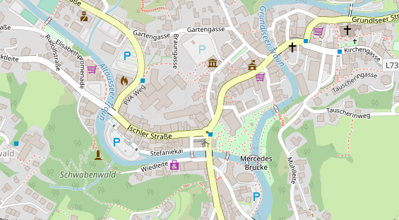 Restaurant auf Karte