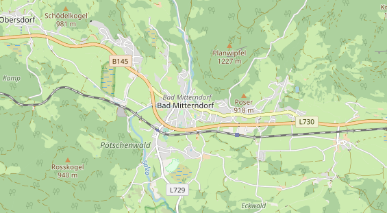 Restaurant auf Karte