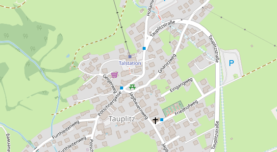 Restaurant auf Karte