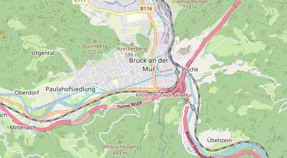 Restaurant auf Karte