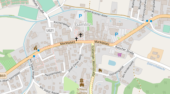 Restaurant auf Karte