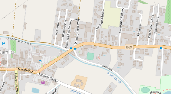 Restaurant auf Karte