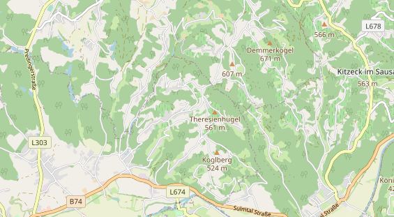 Restaurant auf Karte