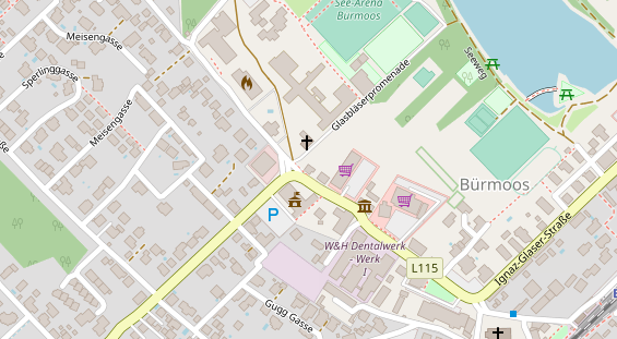 Restaurant auf Karte