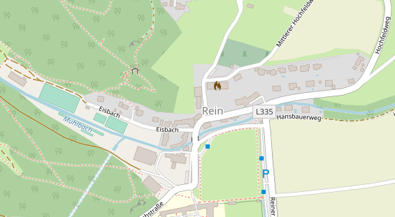 Restaurant auf Karte