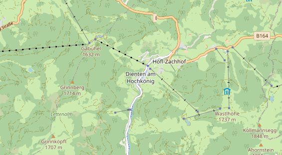 Restaurant auf Karte