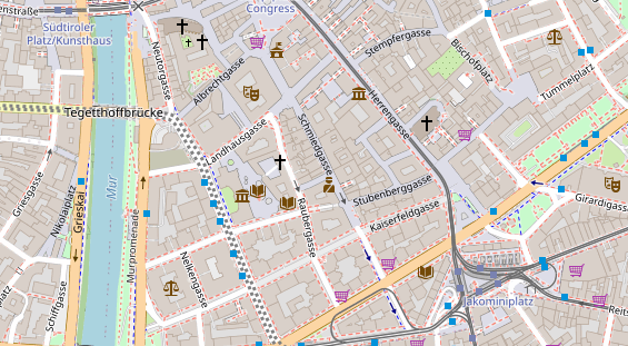 Restaurant auf Karte