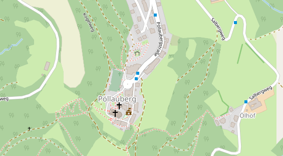 Restaurant auf Karte