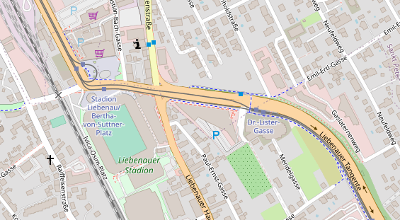 Restaurant auf Karte