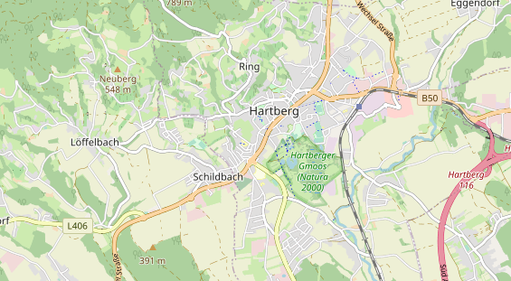 Restaurant auf Karte