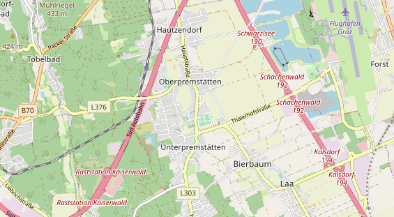 Restaurant auf Karte