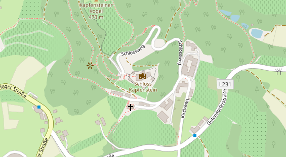 Restaurant auf Karte