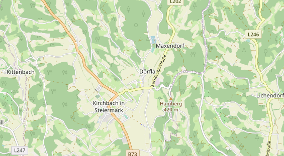 Restaurant auf Karte