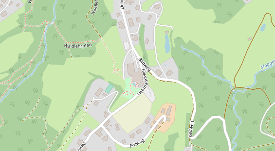 Restaurant auf Karte