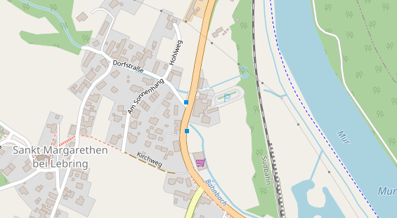 Restaurant auf Karte